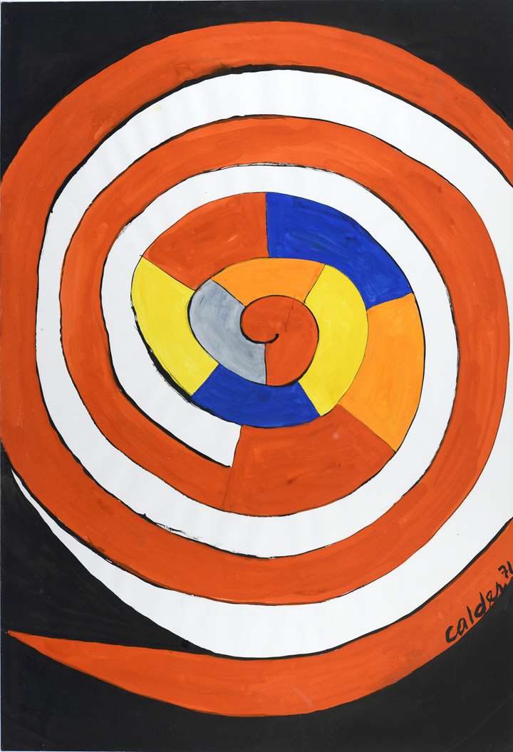 Grande spirale en couleur